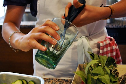 Prepping Herbs