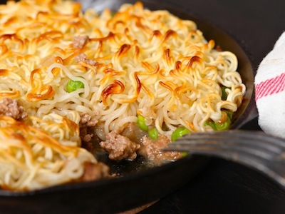 Ramen cottage pie