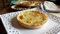 Peach clafoutis
